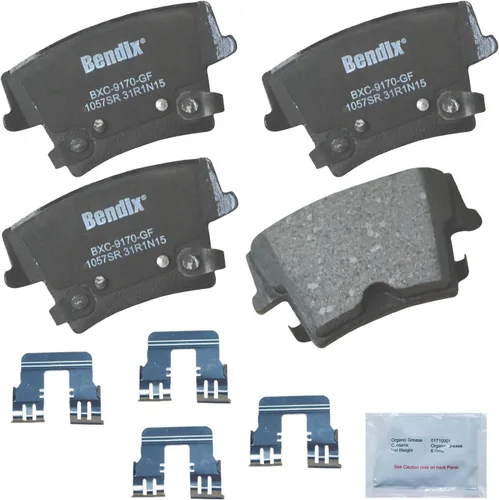 Vista 117 de Pastillas de Freno Traseras Cerámicas Bendix Priority1 CFC1510 para INFINITI QX56 2013-2011, QX80 2024-2014, Nissan Armada 2023-2017