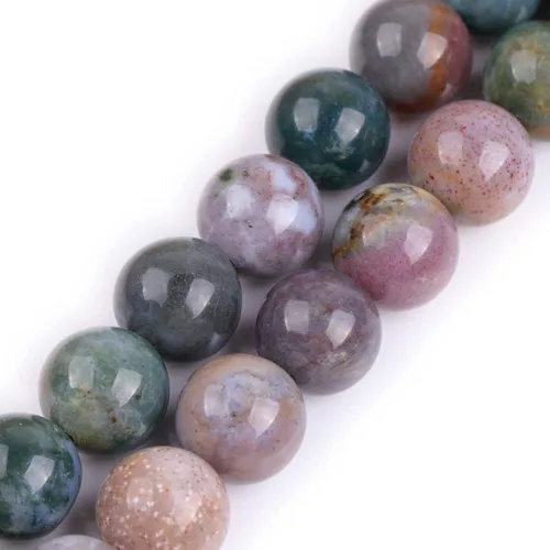 Vista 121 de GEM-Inside Cuentas sueltas de gemas de ojo de tigre azul lapislázuli de 8mm (0.31 pulgadas) color teñido redondas de cristal energético