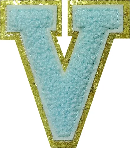 Vista 86 de 4 parches de letras de felpilla negra, parches de letras termo-adhesivas de 2.2", parches de letras de felpilla para ropa (S)