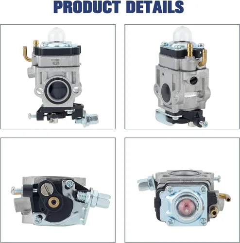 Vista 4 de Powtol 300486 Carburador para terremoto MC43 MC43E Tiller E43 E43CE E43WC Auger Powermate 43cc PCV43 PEA438 MD43 WE43 WE43E terremoto piezas