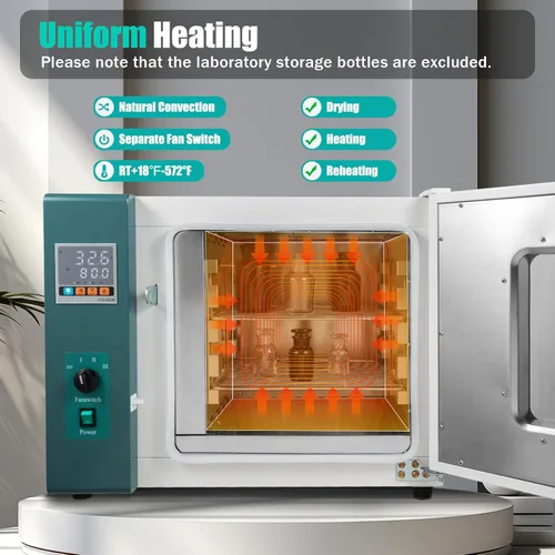 Vista 4 de Horno de laboratorio Horno de secado por convección de aire forzado digital Horno de secado industrial Temperatura constante Horno de secado Control