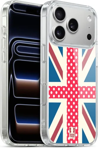 Vista 232 de Head Case Designs Blue Gingham Union Jack Collection - Funda de gel suave compatible con Apple iPhone 7 Plus/iPhone 8 Plus