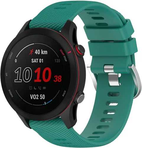 Vista 3 de Paquete de 10 correas de silicona para reloj de 0.709 in compatibles con Garmin Vivoactive 4SVivomove 3SVenu 2SForerunner 255S 265S