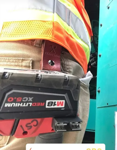 Vista 5 de Clip de cinturón de cuero para soporte de cinta métrica, taladro, herramienta de impacto, funda multiherramienta resistente