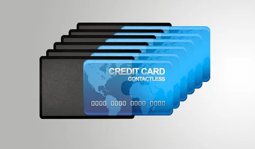 Soporte para tarjetas de crédito, 6 fundas de bloqueo RFID de primera calidad con parte frontal transparente para una fácil visión, evita robos de