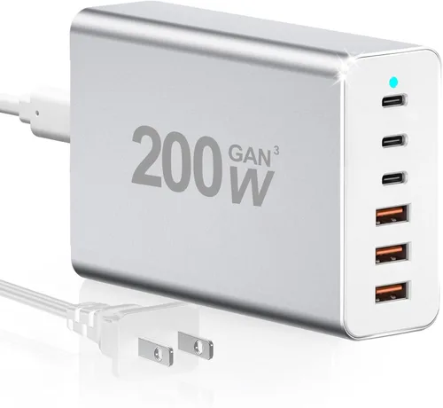 Vista 6 de Estación de carga USB: concentrador de estación de carga de 10 puertos, cargador de pared USB tiene tecnología de detección automática de carga