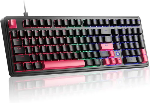 Vista 11 de AK980 Teclado Mecánico Completo de 97 Teclas Tri-Mode, Montado con Junta, Intercambiable en Caliente, Pantalla Inteligente TFT de 1.14”, Bluetooth