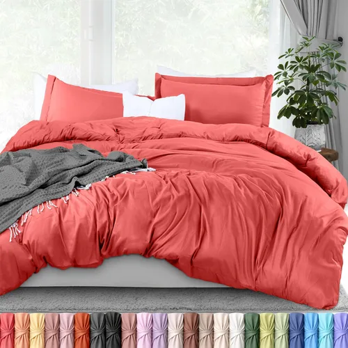 Vista 40 de Utopia Bedding Juego de funda de edredón tamaño individual - 2 piezas con cierre de cremallera - 1 funda de edredón 68X90 pulgadas y 1 funda de Beige