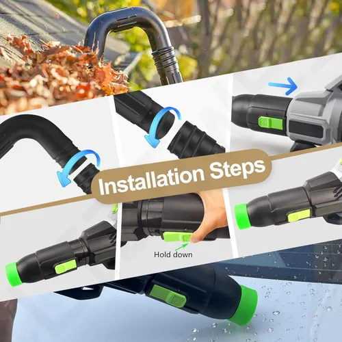 Vista 6 de Accesorio de limpieza de canalones que reemplaza el kit de limpieza AGC1000 y el kit de soporte de montaje para EGO 530CFM 580CFM 575CFM 650CFM