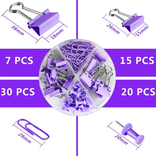 Vista 4 de Juego de grapadoras acrílicas de escritorio y kit de decoración para regalo, grapadora transparente con 1000 grapas y removedor de grapas