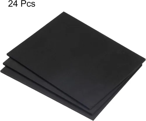 Vista 3 de uxcell Hojas de espuma EVA negras de 12 x 9 pulgadas, 0.236 in de grosor para manualidades, paquete de 24
