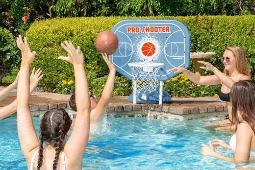Vista 6 de Poolmaster Pro Shooter - Juego de baloncesto junto a la piscina