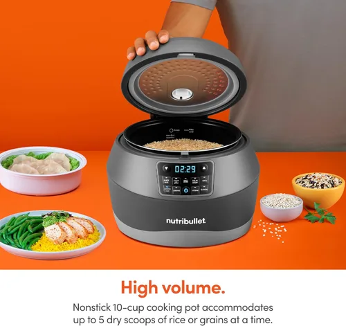 Vista 8 de nutribullet EveryGrain Cooker, 11 pulgadas de profundidad x 11 pulgadas de ancho x 9 pulgadas de alto