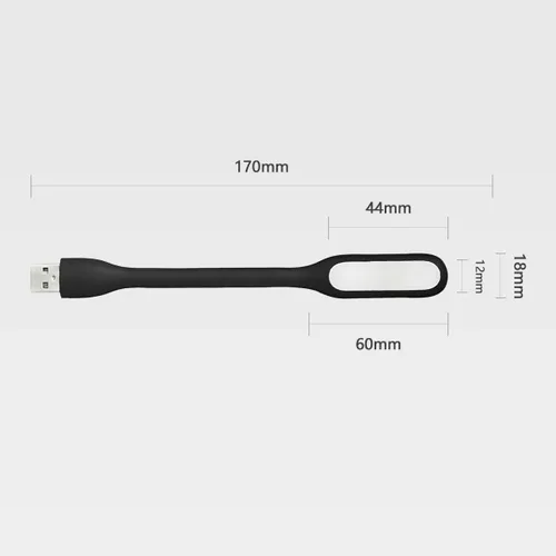 Vista 7 de lámpara LED USB para banco de energía, luz nocturna mini portátil para el cuidado de los ojos con brazo flexible, lámparas de lectura USB de cuello