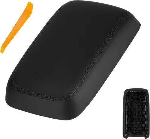 Youxmoto Tapa de consola central 11-23 para Dodge Charger/para Chrysler 300 2011 2012 2013 2014 2015 2016 2017-2023; funda negra de cuero sintético;