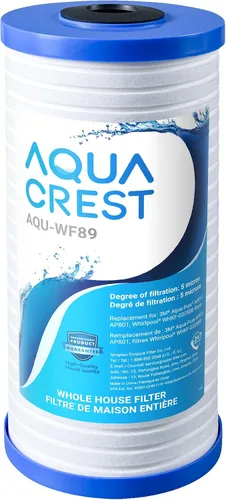 AQUA CREST AP810 - Filtro de agua de repuesto para toda la casa para 3M® Aqua-Pure AP810, AP801, AP811, Whirlpool® WHKF-GD25BB, WHKF-DWHBB, 5