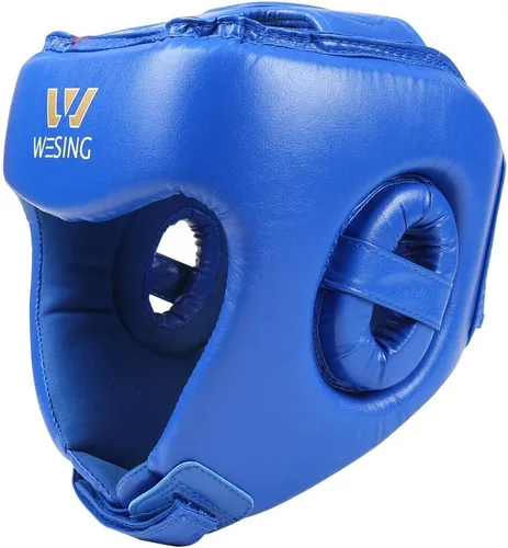 Vista 5 de Wesing - Tocado profesional de boxeo Muay Thai artes marciales entrenamiento sin mejillas