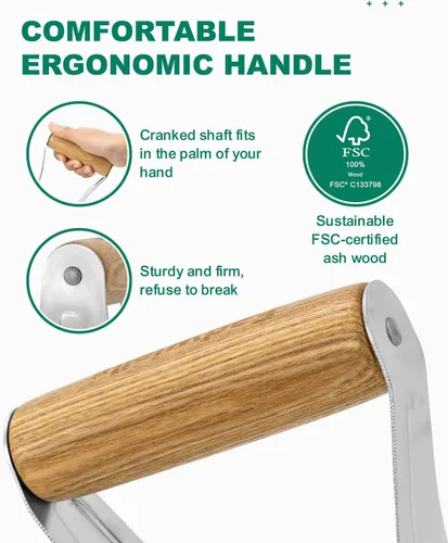 Vista 5 de Herramienta de plantación de bulbos, herramienta de plantación de bulbos de jardín de 4 pulgadas, herramienta de excavadora de agujeros