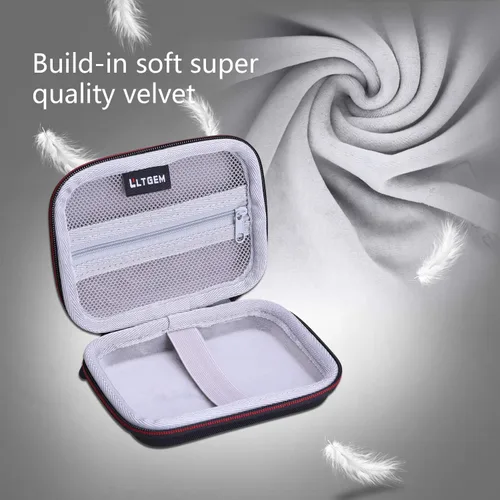 Vista 8 de LTGEM - Funda rígida compatible con impresora fotográfica HP Sprocket de 2 x 3, bolsillo de malla para papel fotográfico Zink, cable USB y más
