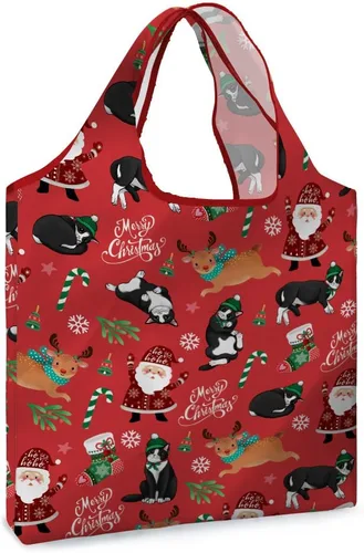 Vista 10 de WIRESTER Bolsa de comestibles reutilizable para mujer, bolsa de compras plegable, bonita bolsa de hombro, bolsa de playa