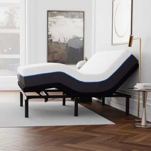 Vista 19 de Blissful Nights Twin XL e3 Base de Marco de Cama Ajustable con Inclinación de Cabeza y Pie, Control Remoto Inalámbrico, Fácil Montaje, Garantía