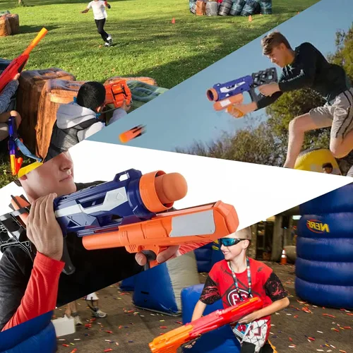 Vista 7 de EKIND Paquete de 8 mega repuestos de misiles para lanzacohetes de juguete, munición de espuma compatible con Nerf N-Strike Elite Series