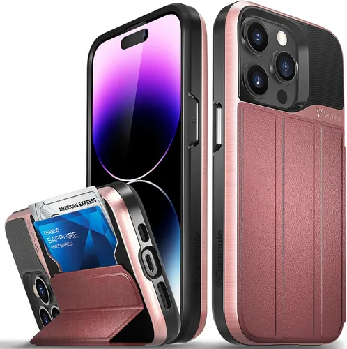 Vista 38 de VENA vCommute - Funda tipo cartera compatible con Apple iPhone 14 (6.1 pulgadas) (protección contra caídas de grado militar), funda de cuero