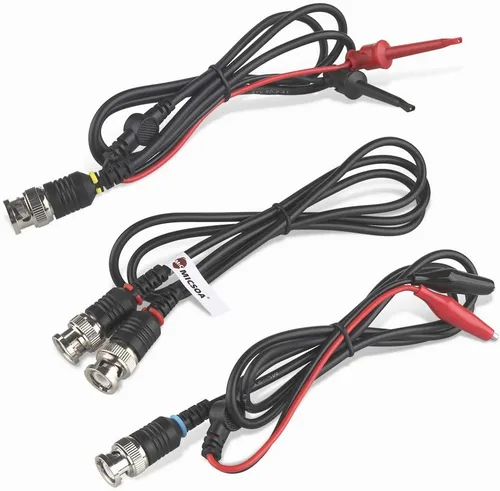 Vista 3 de Sondas osciloscopio - Clips BNC a cocodrilo, mini clips de prueba y cables BNC (paquete de 3)