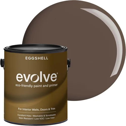 Vista 35 de EVOLVE Pintura e imprimación para interiores, cáscara de huevo (blanco alabastro), 1 galón, cobertura de una capa, excelente oculto, bajo contenido