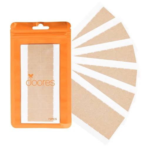 Vista 18 de DOORES Cinta para Extensiones de Cabello, 120 Pestañas de Cinta Duradera de Doble Cara para Extensiones de Cabello, Cintas Invisibles con Fuerte