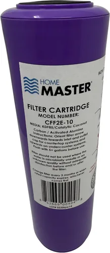 Vista 6 de Home Master CFF25-10 Jr F2 Filtro de fluoruro de repuesto, se adapta a carcasas estándar de 10", multietapa, sedimento, alúmina activada, medios
