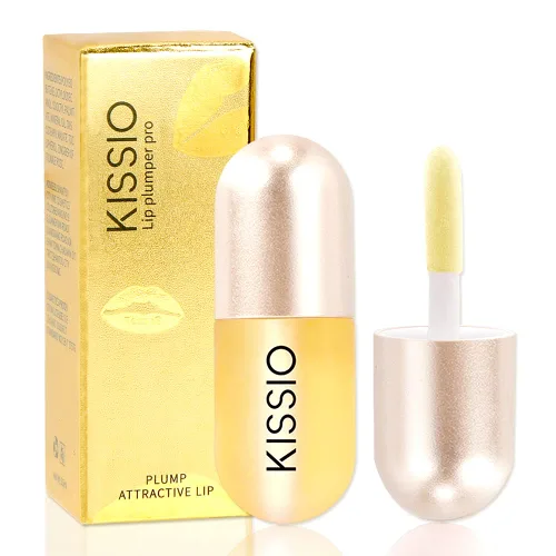 Vista 19 de KISSIO - Rellenador de labios, brillo labial con color, suero de labios con extractos de plantas, brillo hidratante para labios más voluminosos e