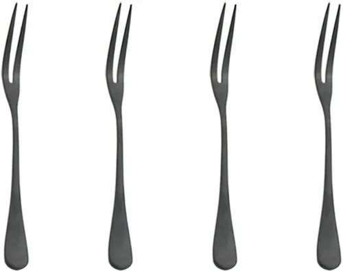 Vista 13 de Servidor de pastel de 4 piezas negro mate de 8.85 pulgadas, cortador de pizza, cuchillo, espátula, rebanada, juego de cubiertos de mesa de acero