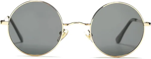 Vista 8 de PORADAY Circle Lennon - Gafas de sol polarizadas redondas retro, estilo hippie, gafas de sol de círculo pequeño