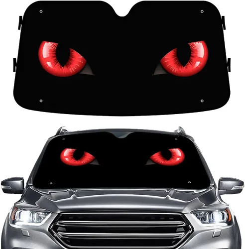 Vista 41 de GENANY Eagle - Parasol para parabrisas de automóvil, SUV, camión (55 x 30 pulgadas), parasol patriótico para parabrisas, protectores para ventanas