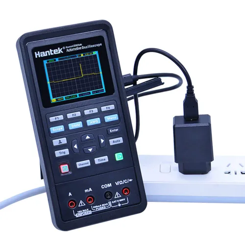 Vista 5 de Hantek 4 en 1 Osciloscopio USB de diagnóstico automotriz 2 canales 80MHz generador de señal kit de multímetro digital de mano+generador de ondas