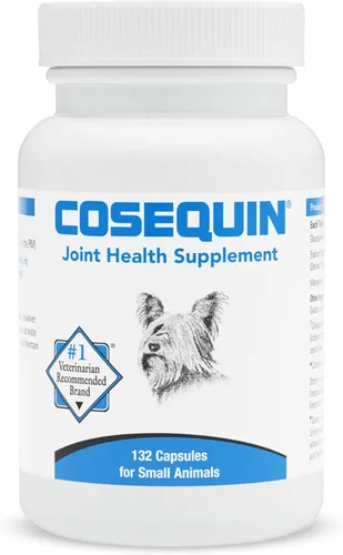 Nutramax Cosequin Suplemento para la salud de las articulaciones, contiene glucosamina para perros y gatos pequeños, además de condroitina, apoya