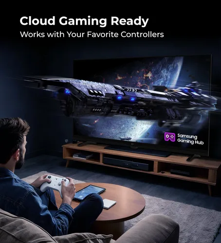 Vista 5 de FPD Tizen OS Smart TV de 40 pulgadas, 1080p Full HD compatible con Samsung TV Plus, Dolby Audio, HDR 10, Gaming Hub, SmartThings, Miracast
