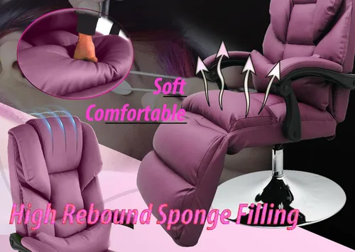 Vista 3 de INTSUPERMAI Silla de salón de belleza, mesa de masaje, silla plegable sin función de bloqueo con regulación de presión de aire, carga máxima de 275