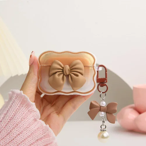 Vista 15 de Compatible with Apple AirPods Pro 2 Generation 2022 Case Cover, Lovely Waves Design Shockproof Soft Clear TPU AirPods Pro2 Protector with Keychain