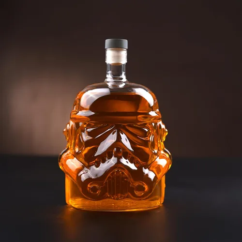 Vista 9 de Whiskey Decanter Set Creative Whiskey Carafe Decanter with 2 Glasses Clear Stormtrooper Wine Bottle Decanter for Wine Vodka Liquor Scotch Whikey