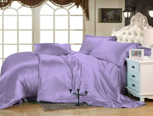 Vista 5 de Juego de 3 piezas, seda satinada súper suave y de fácil cuidado con bolsillo profundo de 12 pulgadas, resistente a las arrugas, la decoloración