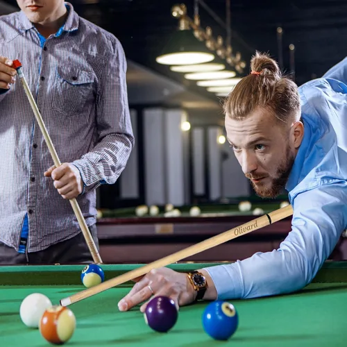 Vista 6 de Taco de billar personalizado personalizado con nombre grabado