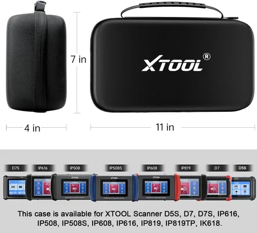 Vista 2 de XTOOL Funda de transporte para herramienta de diagnóstico de escáner OBD2, bolsa protectora impermeable para escáner de automóvil, compatible