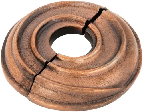 Vista 46 de Renovators Supply Manufacturing Placa de Escudo de Aluminio 3.13" DE Escutcheon 1" IPS Brida de Radiador Negra