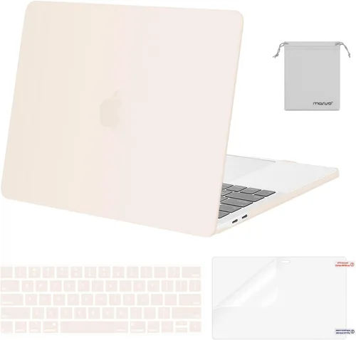 Vista 18 de MOSISO - Carcasa rígida de plástico, cubierta de teclado, protector de pantalla y bolsa de almacenamiento para MacBook Pro 13 pulgadas/33 cm