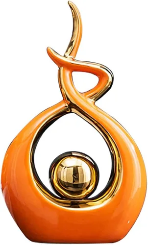 Vista 9 de Norrclp Decoración para el hogar, arte abstracto moderno, estatua de cerámica, decoración de mesa para comedor, sala de estar, oficina, centro