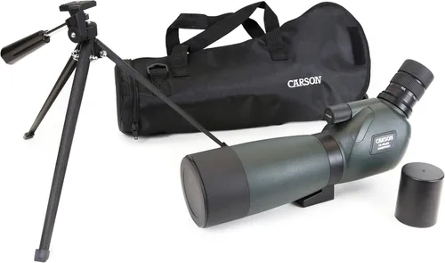 Vista 7 de Carson Everglade HD impermeable Spotting Scope con trípode de mesa, 15-1.772x2.362 in, verde