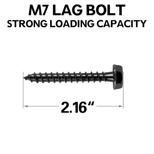 Vista 3 de Mounting Dream Kit de pernos de retraso para soporte de TV viene con perno de retraso M7 para perno de madera, anclajes Fischer para pared