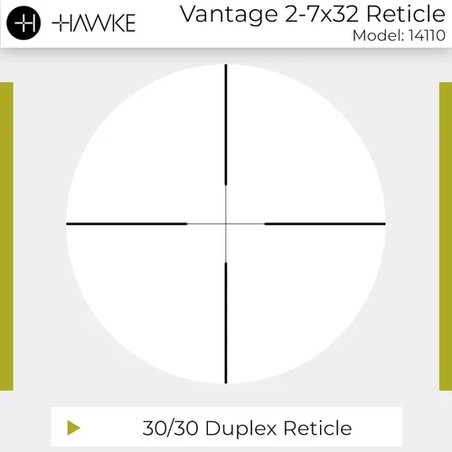 Vista 6 de HAWKE Vantage 2-7x32 AO Mil-Dot impermeable a prueba de niebla a prueba de golpes de aluminio para caza alcance o Vantage 2-7x32 AO Mil-Dot Alcance